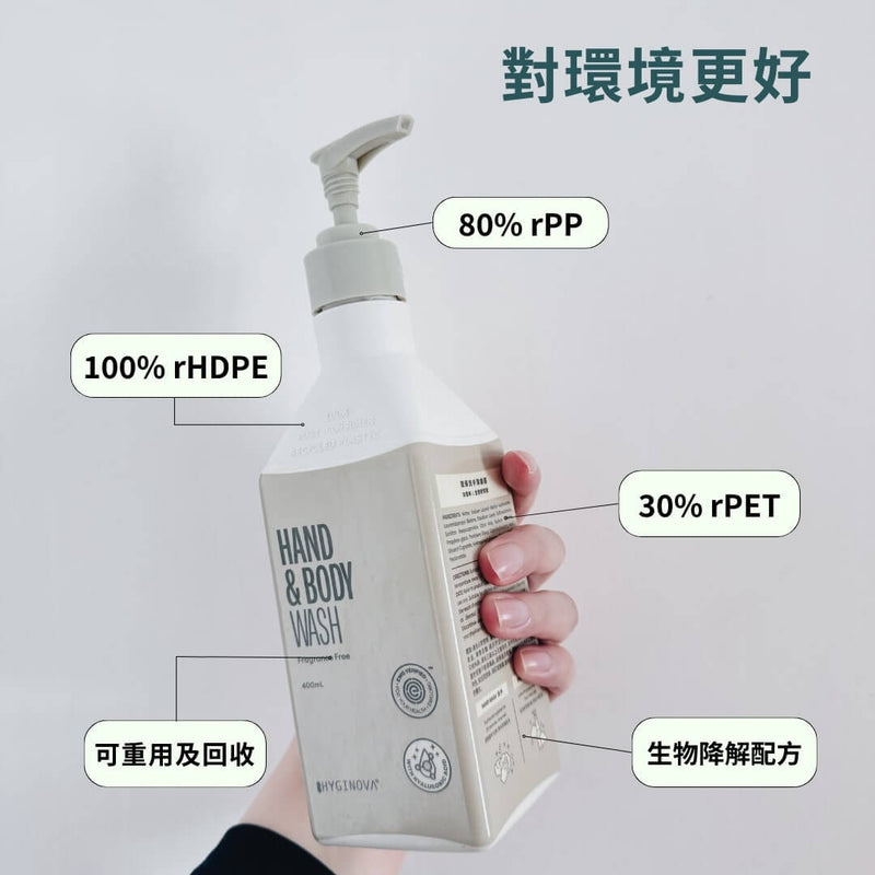 Hyginova 環保洗手潔膚露 400ml 孖裝